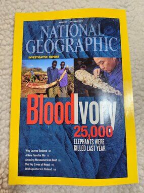 National Geographic Mag Oct 2012 Blood Ivory 25,000 Elephants Collector Edition
